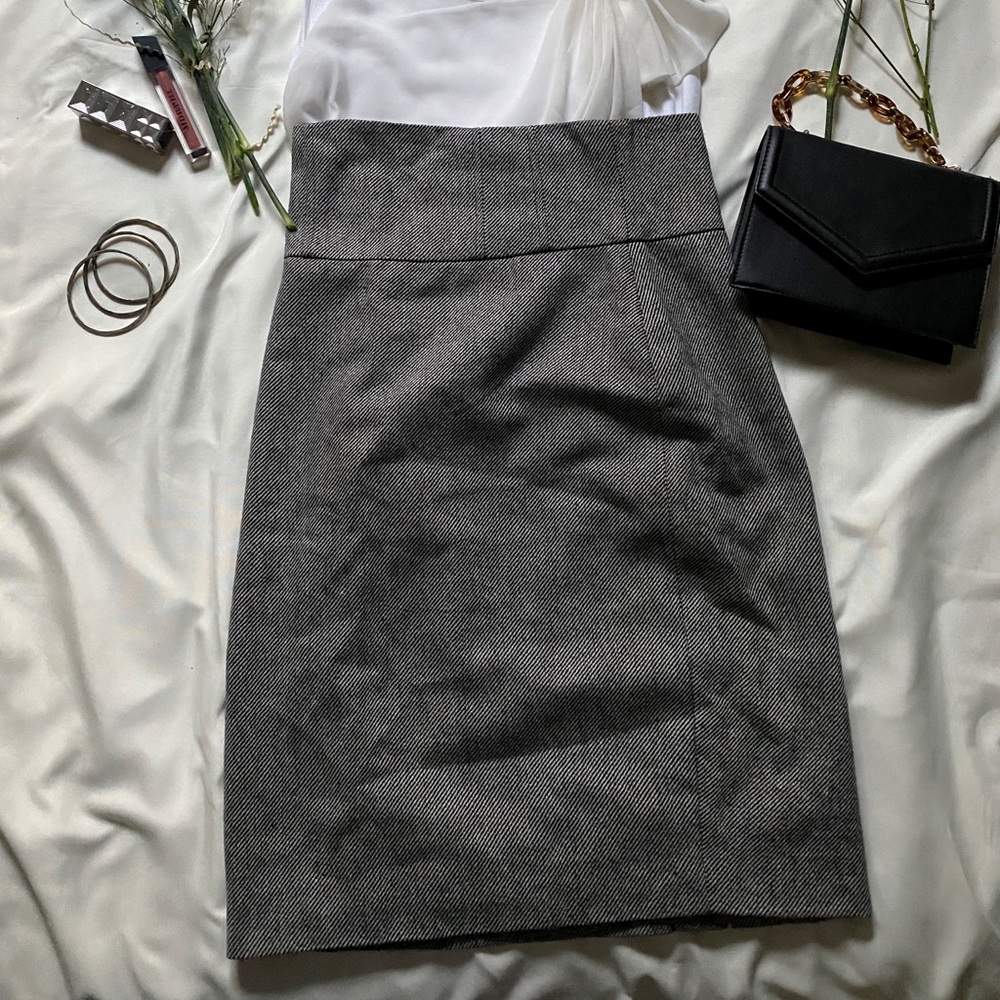 Forever 21 Formal Grey Pencil Skirt
